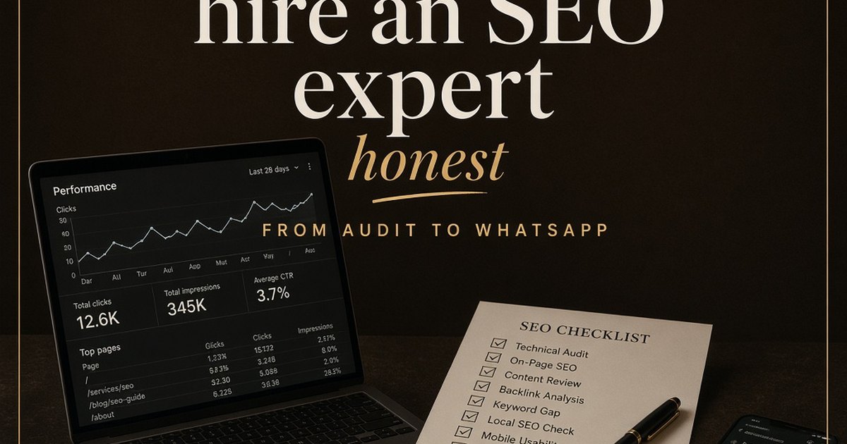 How much does it cost to hire an SEO expert — luxury flyer by Rullo Overdo