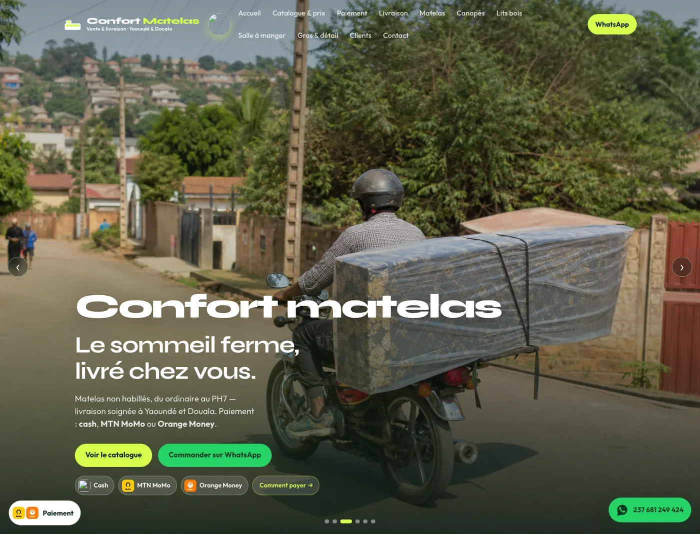 confortmatelas.com homepage