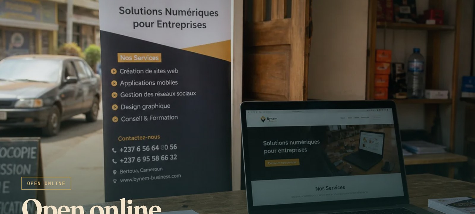 Shop website banner