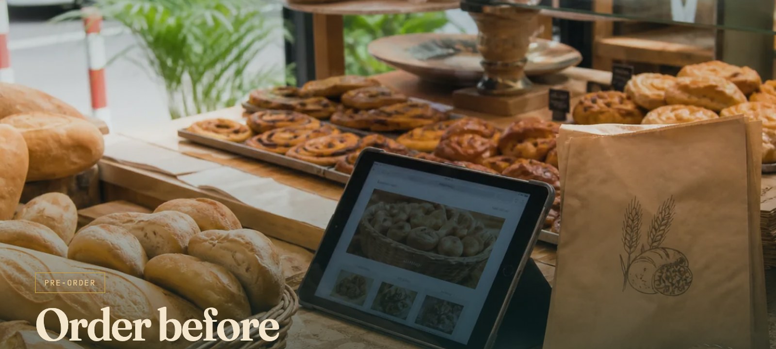 Bakery pre-order banner