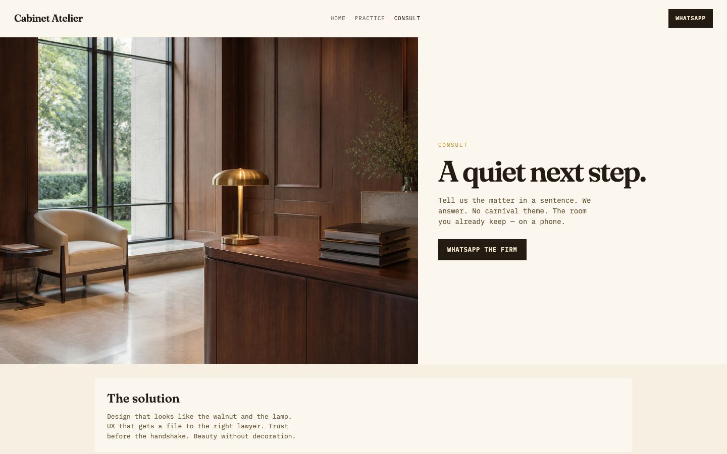 Consult page