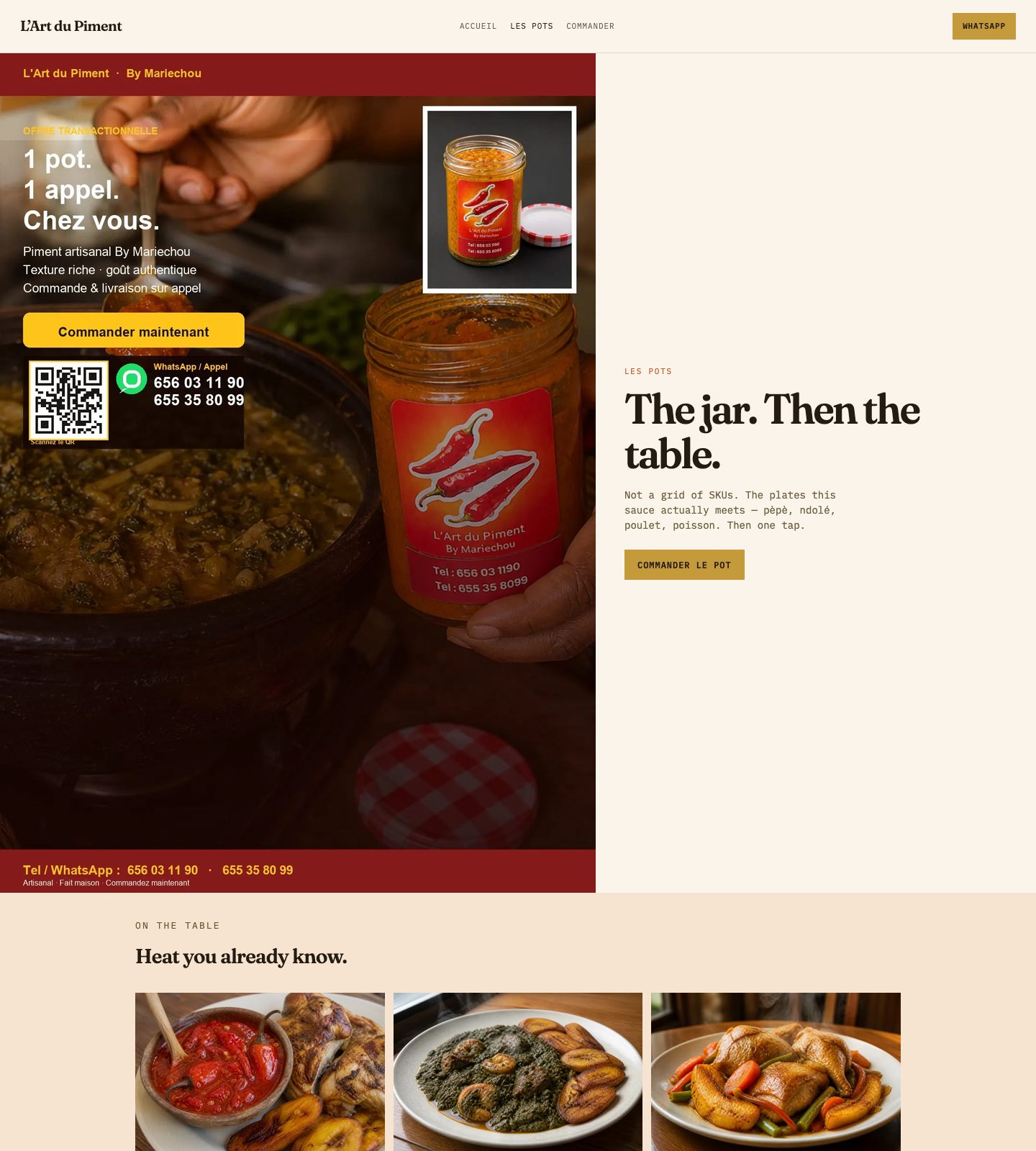 L’Art du Piment pots