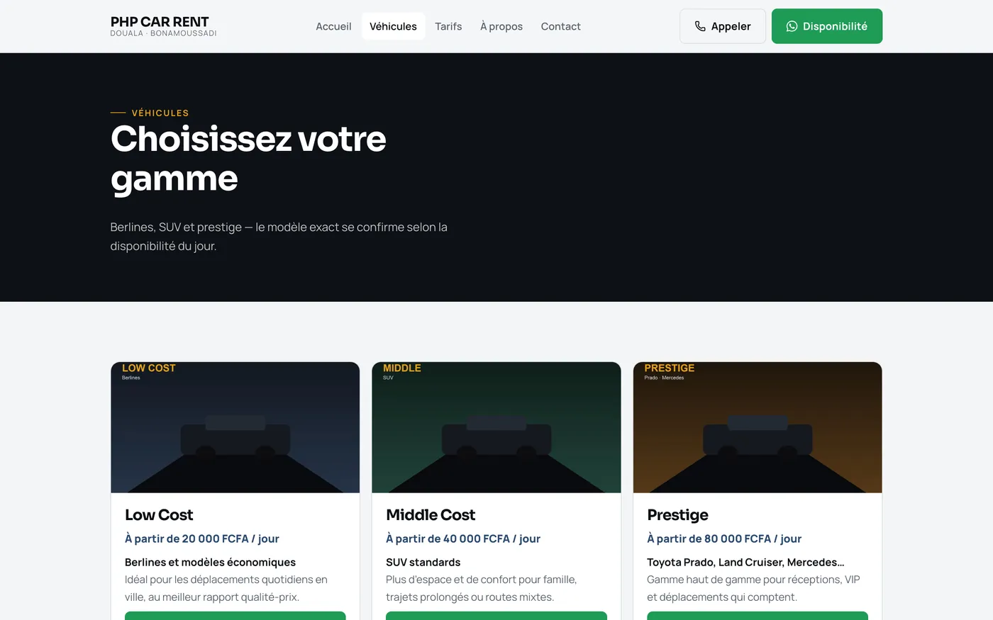 PHP Car Rent, Bonamoussadi