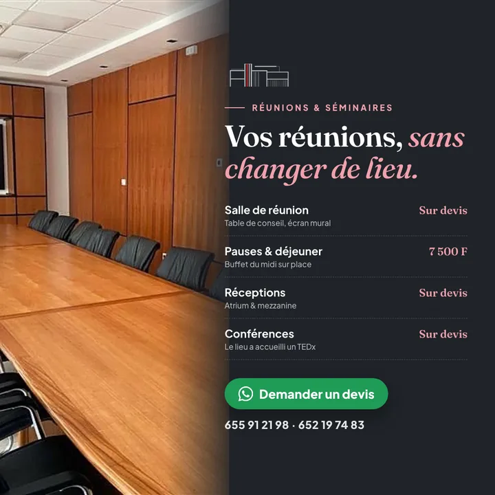 La Maison de la First Bank — meeting room post