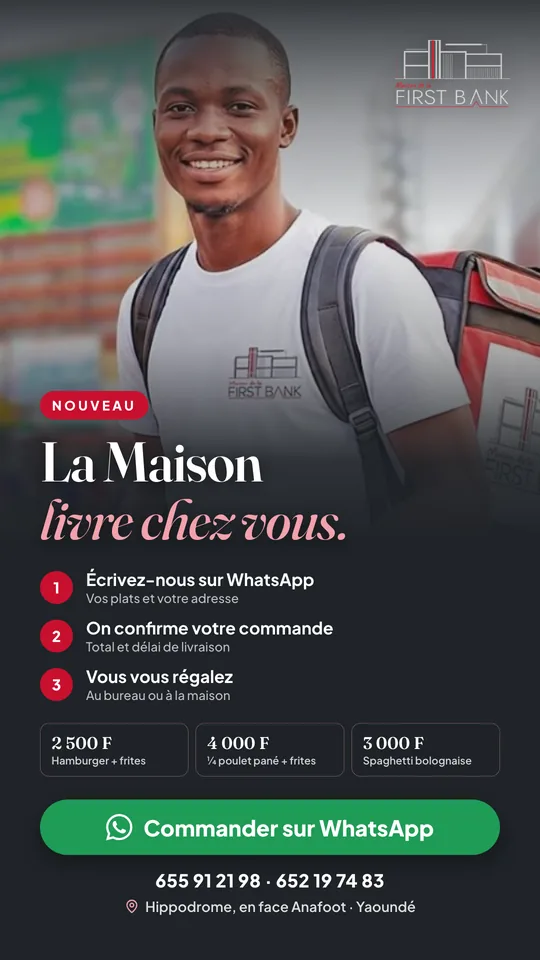 La Maison de la First Bank — whatsapp status · delivery