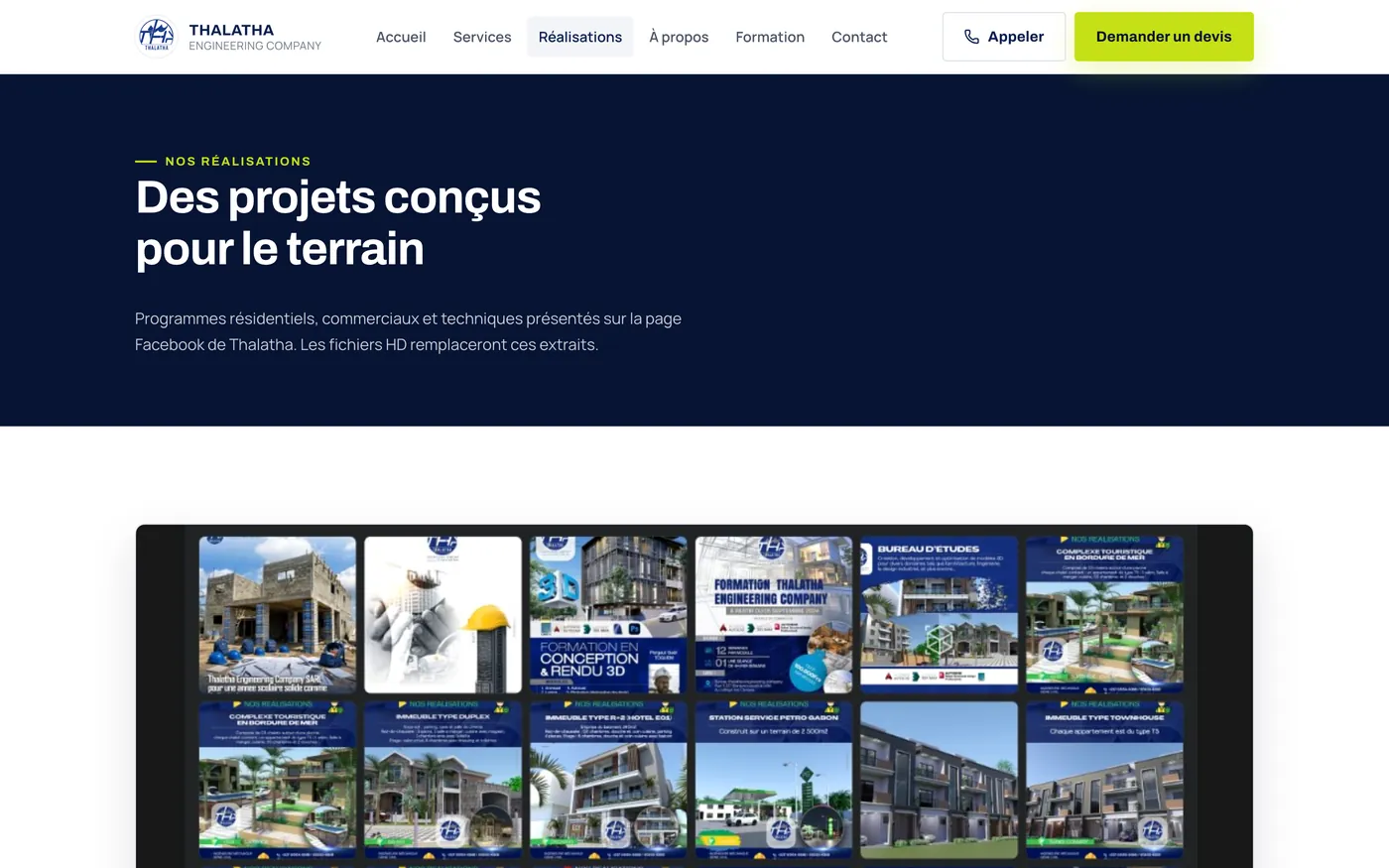 Project portfolio page