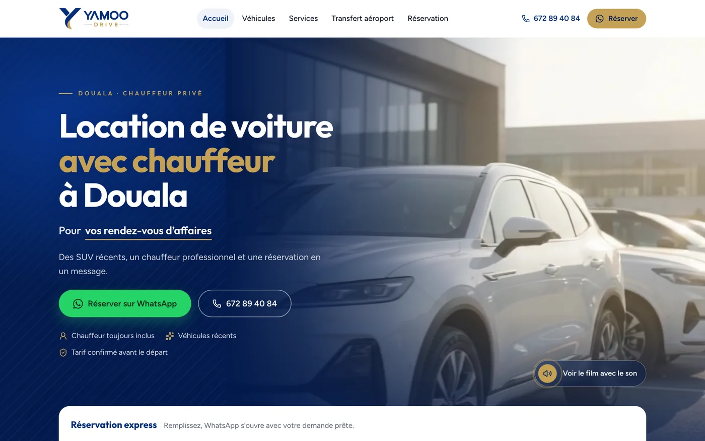Yamoo Drive car hire with driver homepage