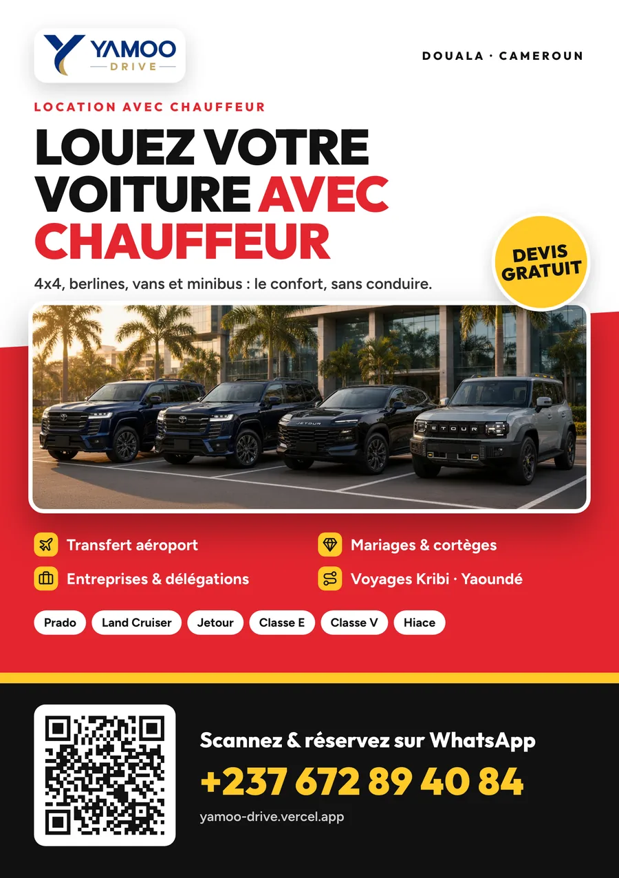 Yamoo Drive A5 car hire flyer