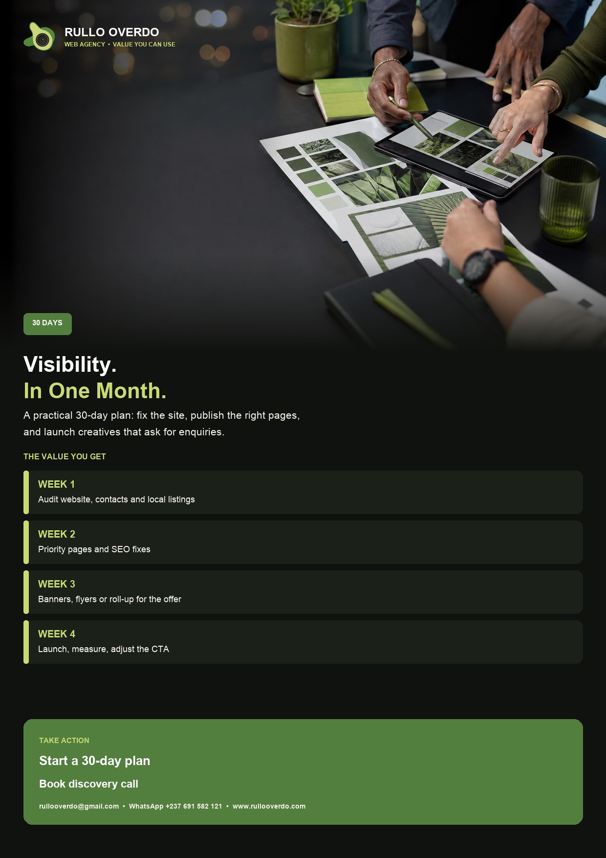 30-day plan flyer